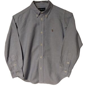 Polo Ralph Lauren Kids Size 7 Long Sleeve Button Down Shirt